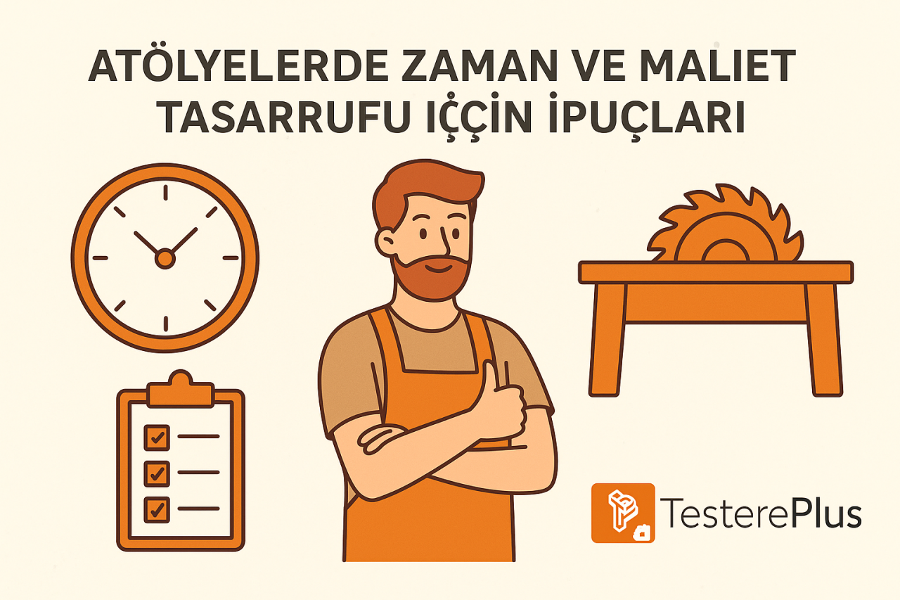<h2>Blog Özeti</h2>
<p><strong>Atölyelerde Zaman ve Maliyet Tasarrufu İçin İpuçları</strong>, üretim süreçlerini daha verimli hale getirmek isteyen işletmeler için temel uygulamaları kapsar. Doğru kesici takım seçimi, uygun kesme hızı, düzenli bakım ve planlı iş akışı sayesinde hem fire oranı azalır hem de enerji ve iş gücü tasarrufu sağlanır. <strong>Atölyelerde Zaman ve Maliyet Tasarrufu İçin İpuçları</strong>, atölyelerde daha hızlı, daha kontrollü ve daha ekonomik üretim yapmak isteyen profesyoneller için önemli bir rehber niteliği taşır.</p>