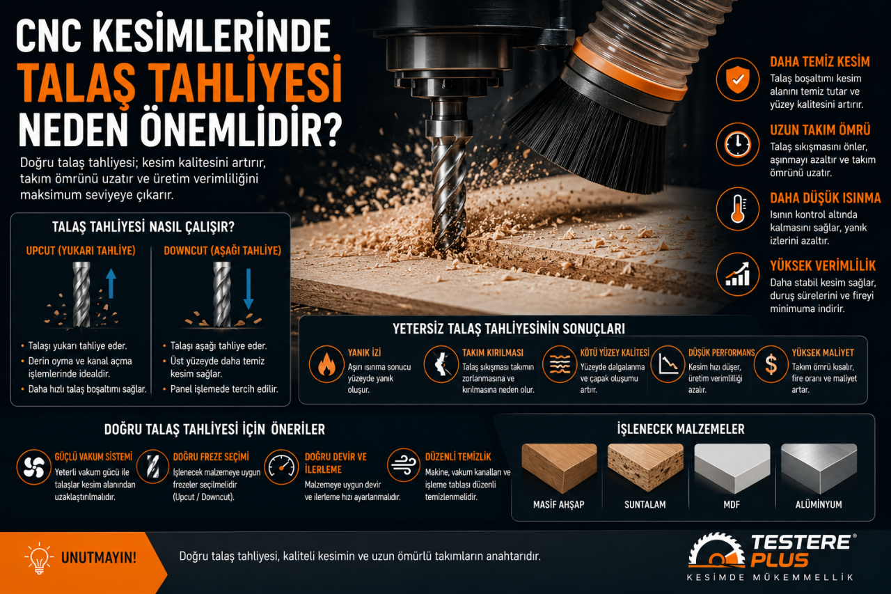 CNC Kesimlerinde Talaş Tahliyesi Neden Önemlidir?