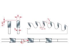 Freud Oluklu Daire Testere Bıçağı LU3B