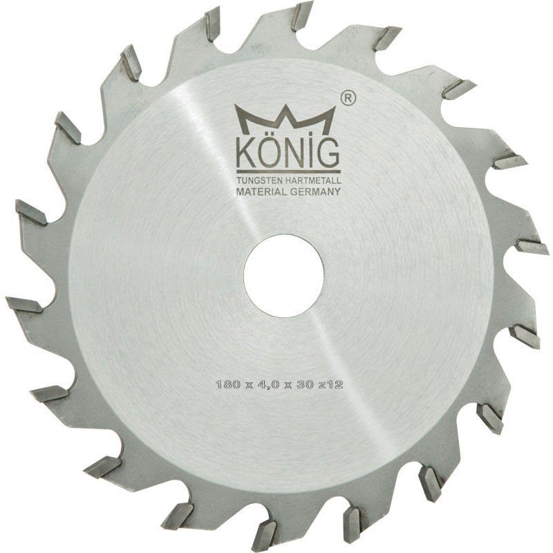 König Kanal Açma Daire Testere Bıçakları 180x4.0x30 z:12