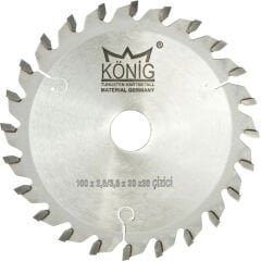 König Çizici Daire Testere Bıçakları 100x2.8/3.8x20 z:20