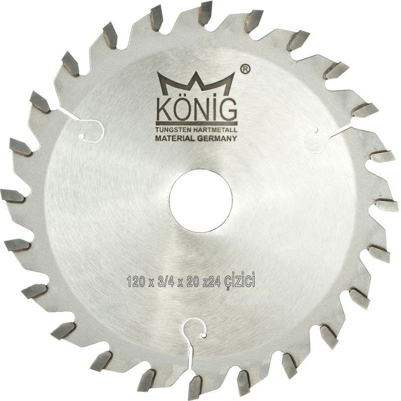 König Çizici Daire Testere Bıçakları 120x3.0/4.0x20 z:24