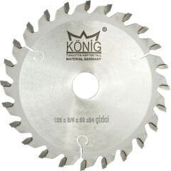 König Çizici Daire Testere Bıçakları 125x3.0/4.0x20 z:24
