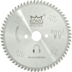 König Aluminyum ve PVC Daire Testere Bıçakları (115mm-235mm)