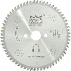 König Aluminyum ve PVC Daire Testere Bıçakları (115mm-235mm)