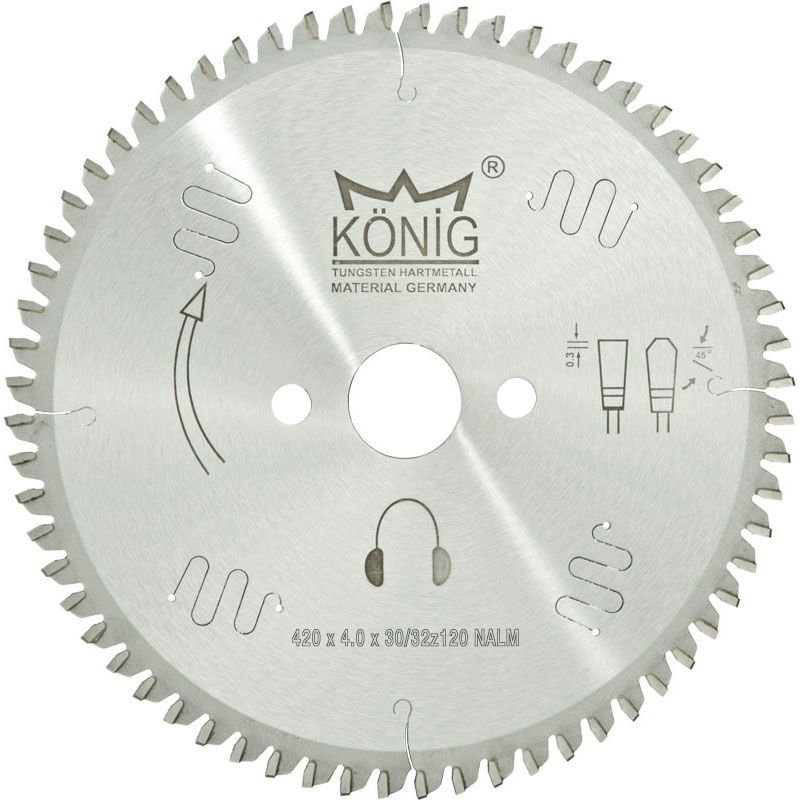 König Aluminyum ve PVC Daire Testere Bıçakları (250mm-600mm)