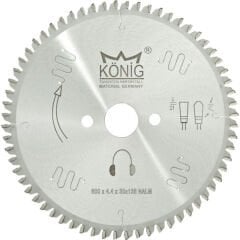 König Aluminyum ve PVC Daire Testere Bıçakları (250mm-600mm) 600x4.4x30 z:138