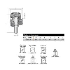Netmak Değiştirilebilir Jiletli Ayarlanabilir Zivana Bıçağı