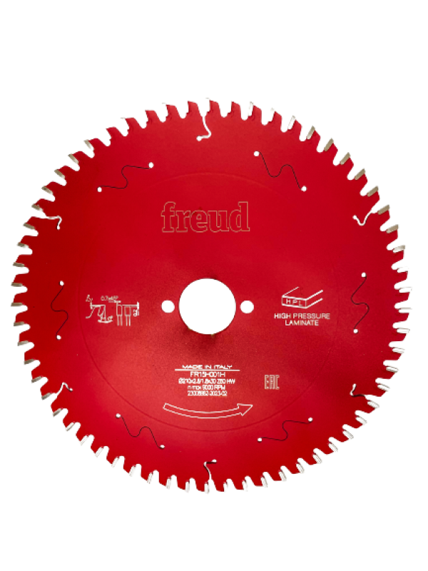 Freud El Tipi Daire Testere Makineleri İçin Kompakt Laminant Kesim Testereleri 210x2,8/1,8x30 z60-FR15H001H