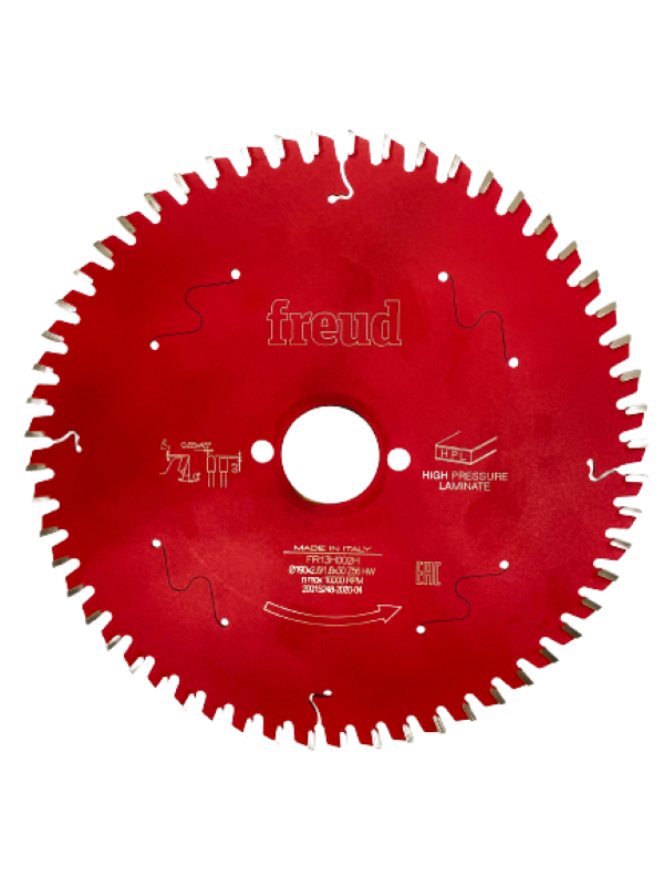 Freud El Tipi Daire Testere Makineleri İçin Kompakt Laminant Kesim Testereleri 190x2,6/1,6x30 z56-FR13H002H