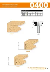 Netmak Sert Metal Plaketli Kulp Profil Freze Bıçağı