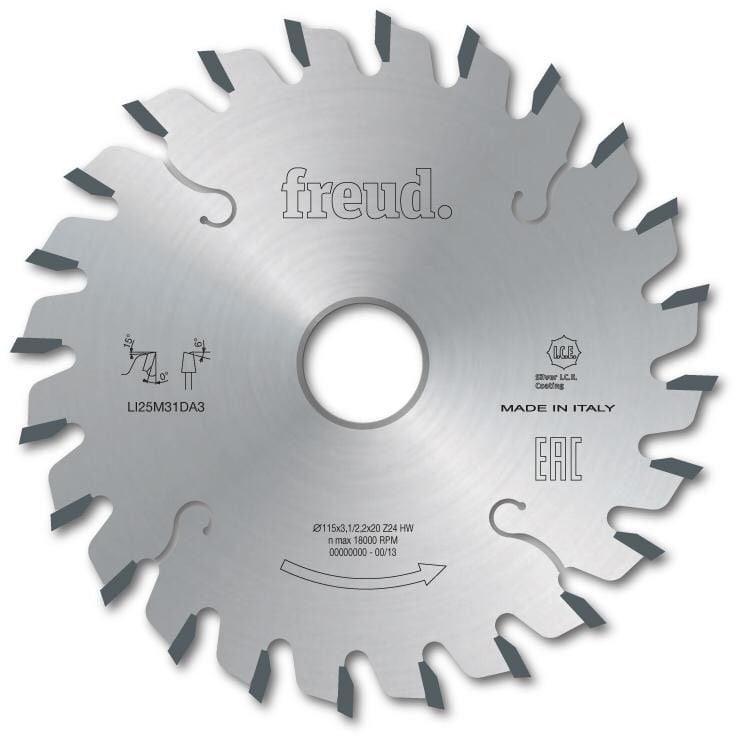 Freud Lı25m Konik Çizici Testereler 125x3,1-4,3/2,2x20 z24-LI25M31FA3