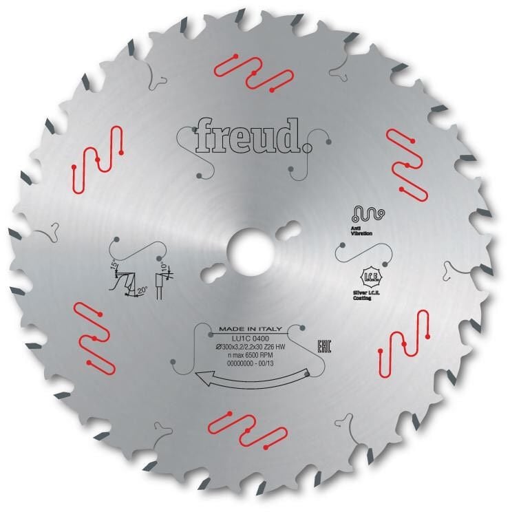 Freud LU1 Atlamalı Ağaç Testereleri 300x3,2/2,2x30 z26-LU1C0400