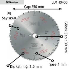 FREUD LU1E İnce Ağaç Testereleri 200x1,5/1,0x30 z60-LU1H0400