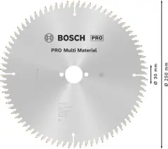 BOSCH Pro Mutli Material Daire Testere Bıçakları 250x3,2/2,5x30 z80