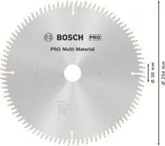 BOSCH Pro Mutli Material Daire Testere Bıçakları 254x3,2/2,5x30 z96