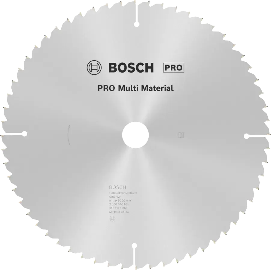 BOSCH Pro Mutli Material Daire Testere Bıçakları 305x3,2/2,5x25,4 z60