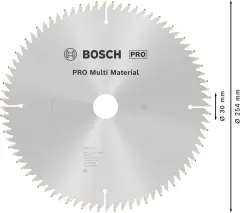 BOSCH Pro Mutli Material Daire Testere Bıçakları 254x3,2/2,5x30 z80