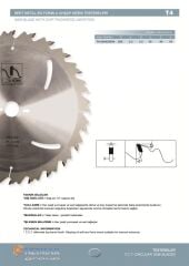 NETMAK Atlamalı Diş Ahşap Kesim Testereleri 250x2,2/3,2x30 z24-T4250323024