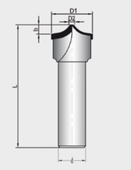 Netmak Dia Motif Profil Freze Bıçakları
