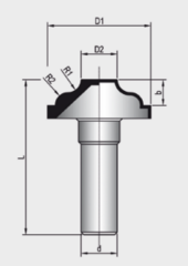 Netmak Dia Motif Profil Freze Bıçakları