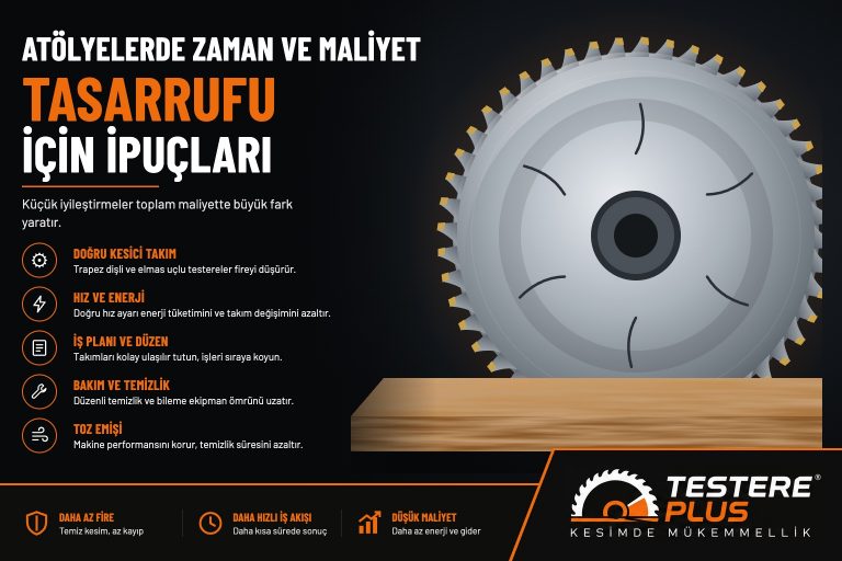 Atölyelerde Zaman ve Maliyet Tasarrufu İçin İpuçları