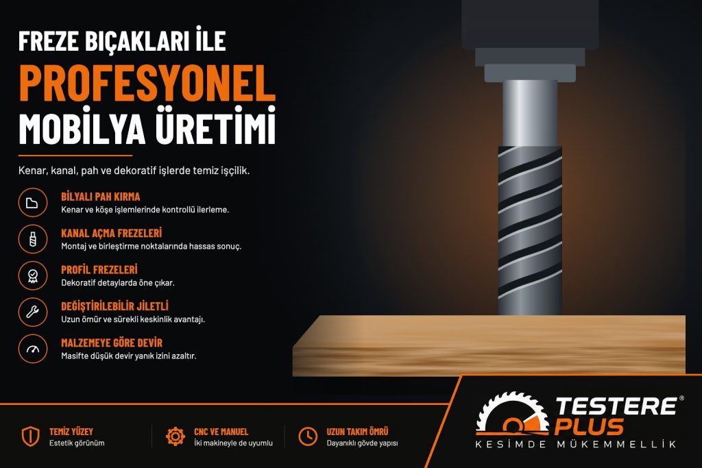 Freze Bıçakları ile Profesyonel Mobilya Üretimi