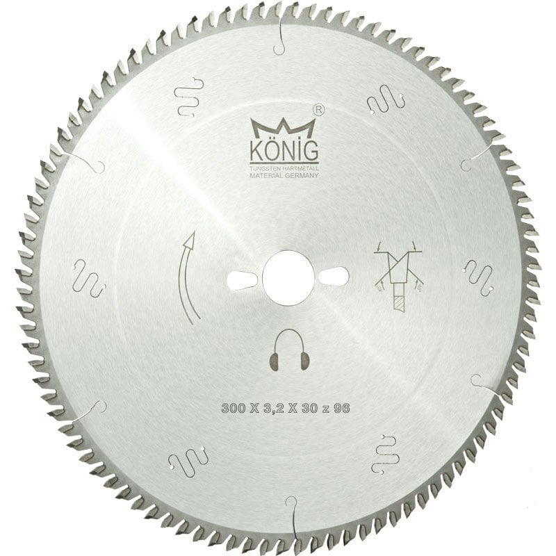 König Kurt Ağızlı MDF Laminant Testereleri (Sessiz)