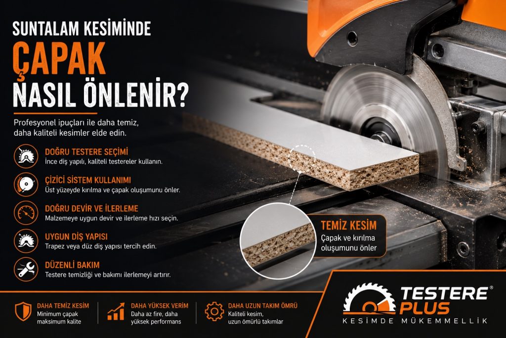 Suntalam Kesiminde Çapak Nasıl Önlenir?