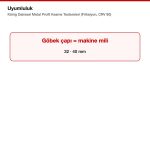 König Dairesel Metal Profil Kesme Testereleri (Friksiyon, CRV 80) uyumluluk bilgisi
