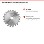 Netmak Alüminyum Kompozit Bıçağı özellikler